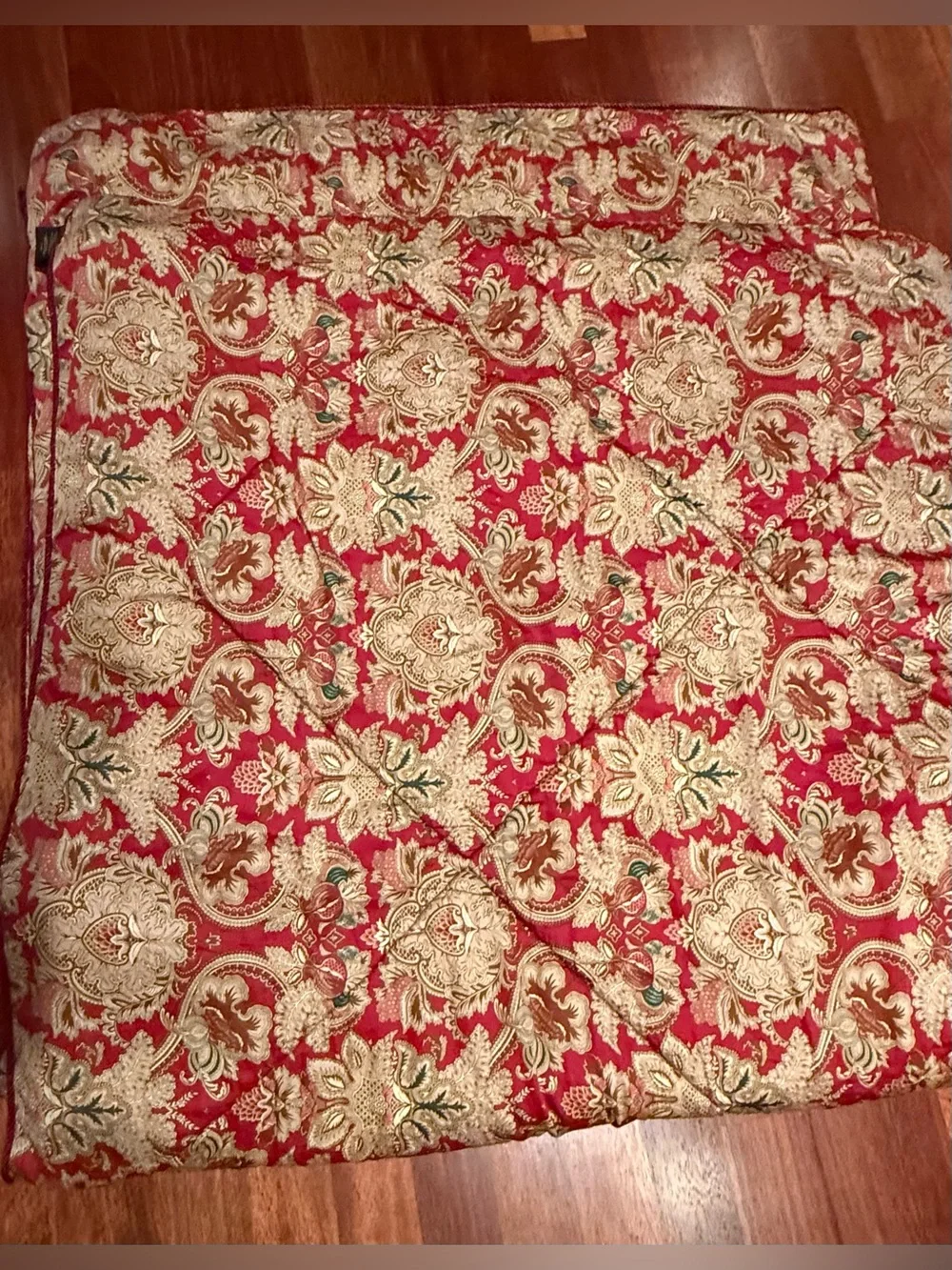 Rare Ralph Lauren Home,Jardiniere Made in Italy Sateen Ornate Paisley Comforter
